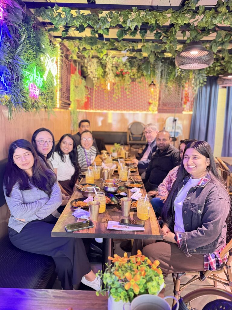About Us 2 nepali family enjoying their favourite nepali food in nepali restaurant